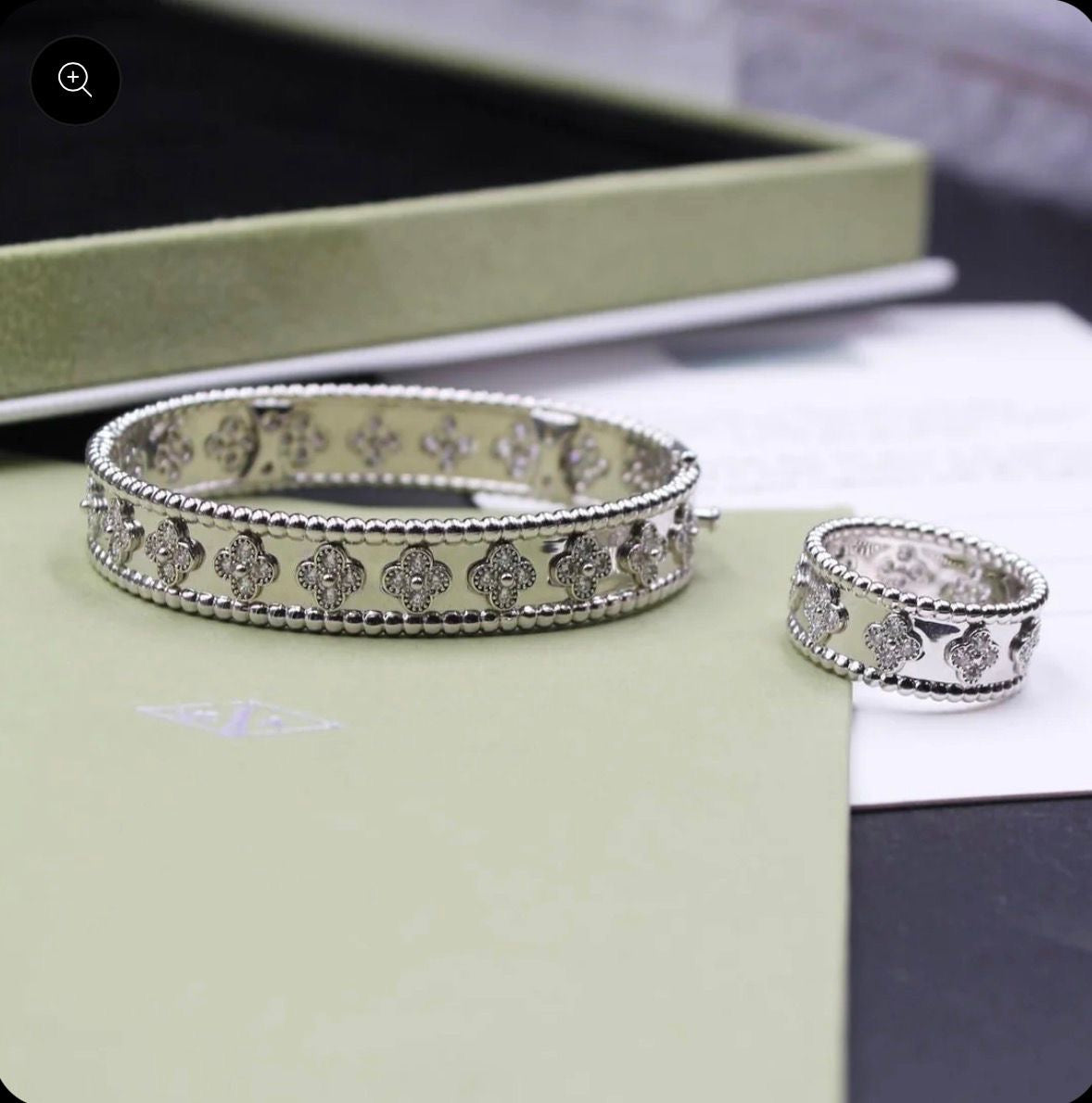 Van Cleef Bangle  and
Ring