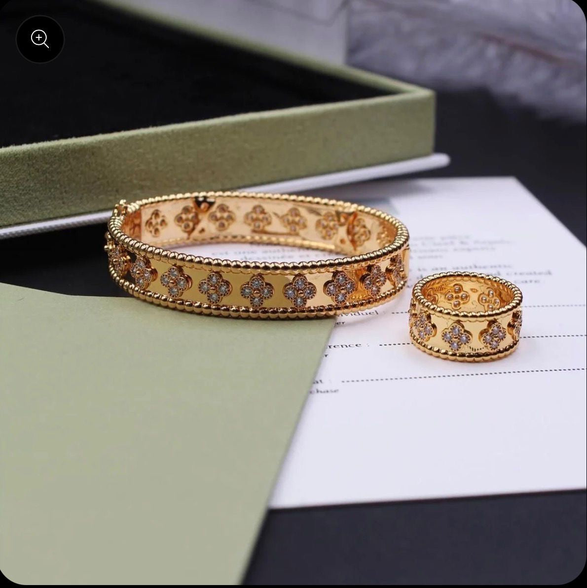 Van Cleef Bangle  and
Ring