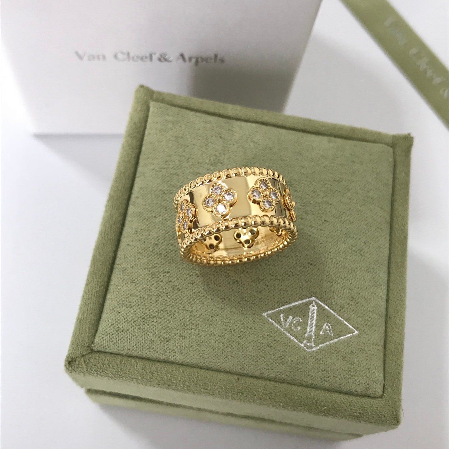 Van Cleef Bangle  and
Ring